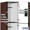 Salsbury Industries Wardrobe Locker, 45" W, 21" D, 76" H, (3) Wide, (9) Openings, Mahogany 23361MAH - alternate 2